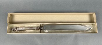 Sheffield Steel And Silver Plate Serrated Knife.