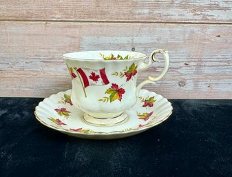 Royal Albert Teacup And Saucer. Pattern: Canada *Local Pick Up Only*