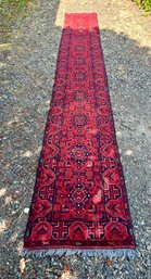 Antique Hand Knotted Runner