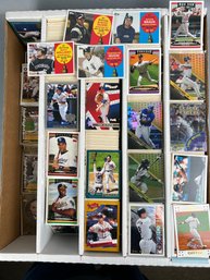 18.5x15 Inch Box Of Mostly Topps Baseball Cards Various Years.