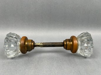 Antique Glass Doorknobs.