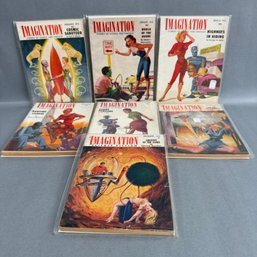 7 Imagination Magazines -1955 And 1957