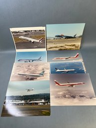 Vintage Boeing 757 Photos Some Numbered With Info Sheet.