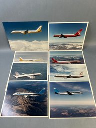 Vintage Boeing 757 Photos With Numbers On Back.