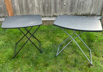 Black Folding Adjustable Tables *Local Pick-Up Only*