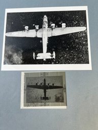 Vintage WW II Plane Photo With Negative.