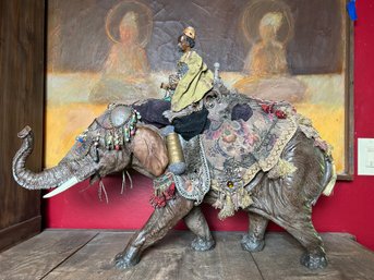 Large Wise Man On Elephant Nativity