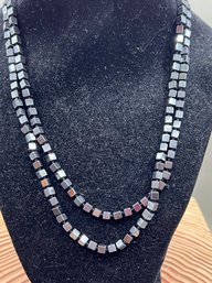 Long Hematite Necklace