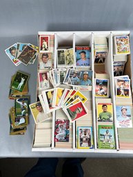 Mixed Lot Of Cards Including Reprints Late 80s Early 90s Score, 88 Topps Mini Cards, Player Stamps.