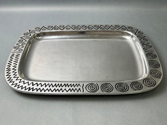 Wilton Armetale Silver Decor Serving Plate
