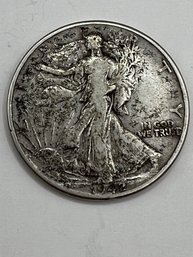 1942 Walking Liberty Half Dollar-no Mint Mark