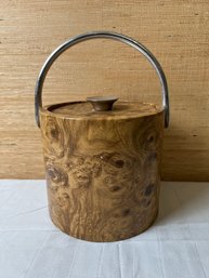 Vintage Kraftware Faux Wood Ice Bucket. *LOCAL PICKUP ONLY - NO SHIPPING*