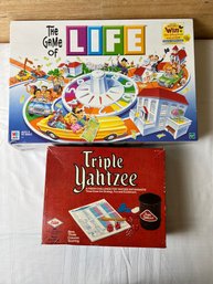 Triple Yahtzee And The Game Of Life. *LOCAL PICKUP ONLY - NO SHIPPING*