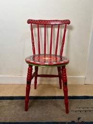 Folk Art Painted Chair