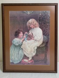 VINTAGE ARTHUR J ELSLEY ART PRINT FRAMED