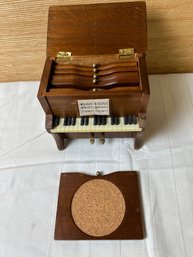 Set Of Coasters In Piano Holder. *LOCAL PICKUP ONLY - NO SHIPPING*