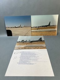 3 Boeing KC 135 Photos Of Weather Airplane With Info.