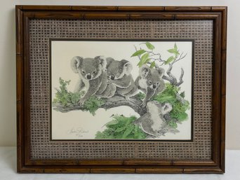 VINTAGE LINDA PICKENS ART PRINT FRAMED