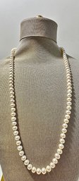 Pearl Necklace With 14k Clasp