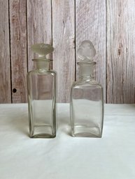 Two Vanity Bottles With Glass Stoppers *Local Pick-Up Only*