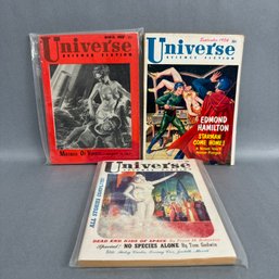 3 Universe Mags: Science Fiction - March, July, Sept 1955