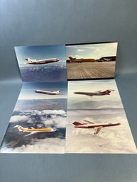 6 Vintage Photos Of Boeing 727 Different Airlines Some Are Numbered.