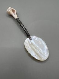 Unusual Silver & Shell Spoon