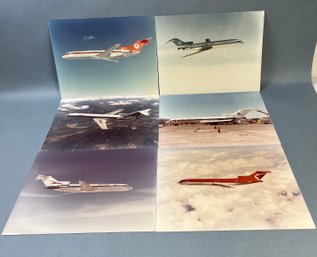 6 Vintage Photos Of Boeing 727 Different Airlines Some Are Numbered.