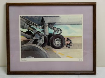 VINTAGE FRAMED PILOT ART KERSTEN