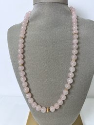 Rose Quartz & 14k Necklace.