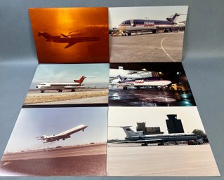 6 Vintage Photos Of Boeing 727 Different Airlines Some Are Numbered.