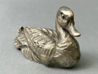 Hudson Pewter Duck Figurine