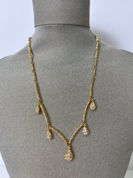 Gold Tone And Stone Nolan Miller Necklace.