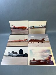 6 Vintage Photos Of Boeing 727 Different Airlines Some Are Numbered.