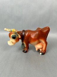 Vintage Chalkware Cow