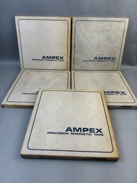 Ampex 407 Metal Reel Lot Of 5