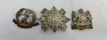 1930s/40s British Regiment Collar Badges.