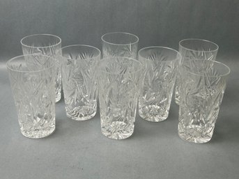 Vintage Crystal Clear Drinking Glasses