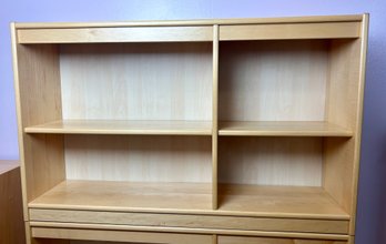 Maple 4 Shelf Low Bookcase (#1)