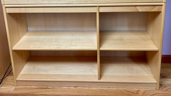 Maple 4 Shelf Low Bookcase (#2)