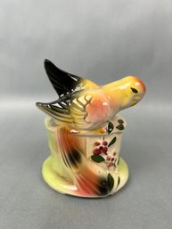 1950s Bird Ceramic Vase