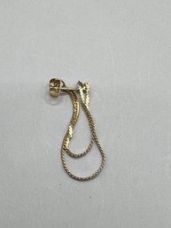 14K Single Pierced Earring