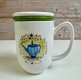 Tea Mug With Strainer And Lid