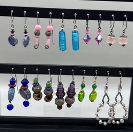 10 Pairs Of Pierced Earrings