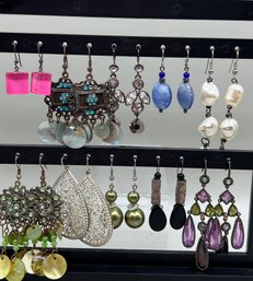 10 Pairs Of Pierced Earrings