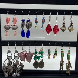 10 Pairs Of Pierced Earrings