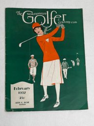 Northwest Golfer & Country Club Magazine February 1932 With Picture