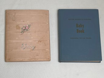 Vintage Lot Of 2 Better Homes Baby Book & Baby Book