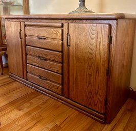 Vintage Oak Contemporary Mission Style Buffet