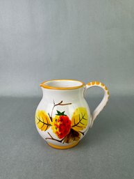 Italian Hand Painted Small 3.75 Pitcher